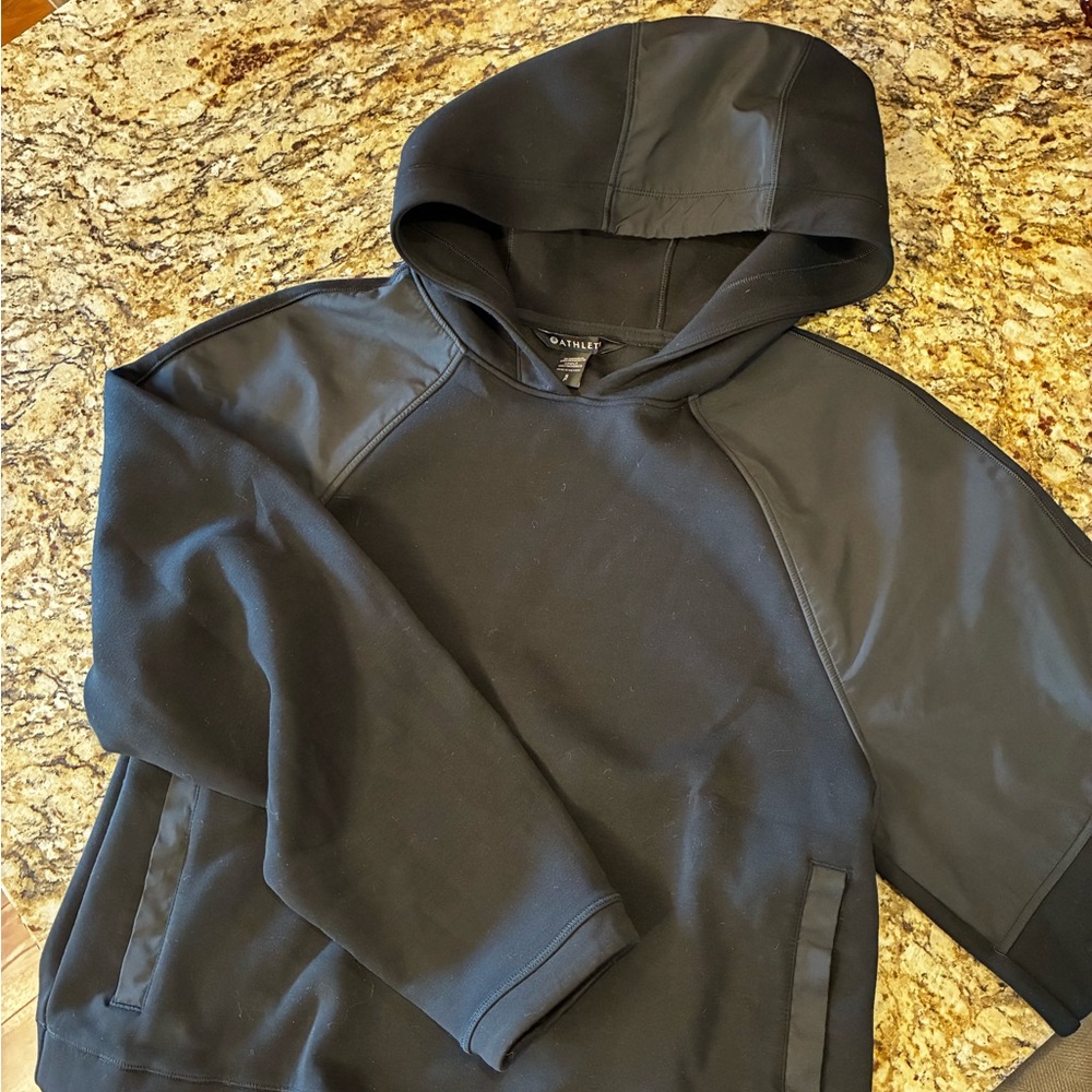 Athleta Black Hoodie Sweatshirt
